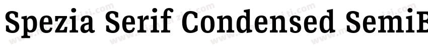 Spezia Serif Condensed SemiBold D字体转换